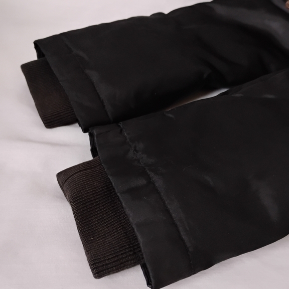 Women's Guess Black & Gold Winter Puffer Coat Hooded Jacket with Faux Fur Trim - Picture 13 of 16